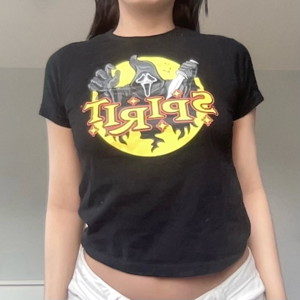 Spirit Halloween Ghostface baby tee